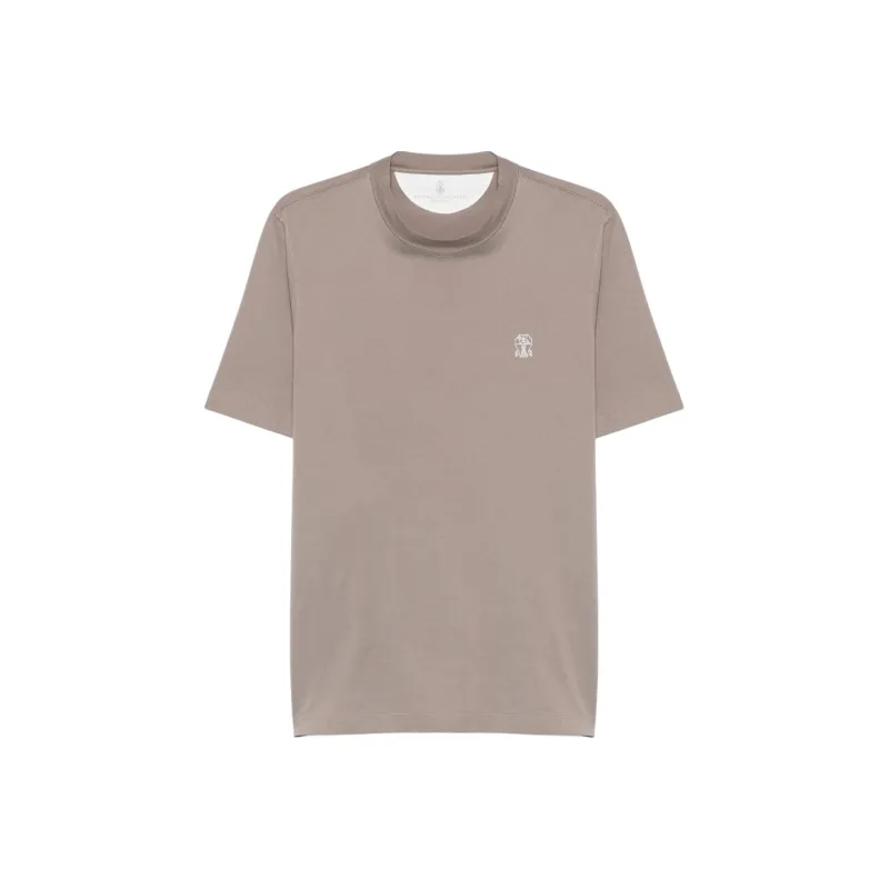 Brunello Cucinelli Logo print T shirt-0