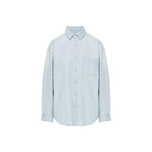 ARITZIA Denim Forum The '80s Comfy Denim Shirt Shirt Women's Baby Baby Blue