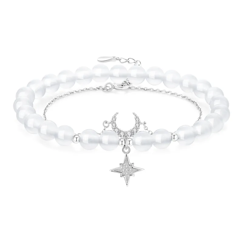 Lao Feng Xiang Natural Chalcedony Bracelets Unisex-0