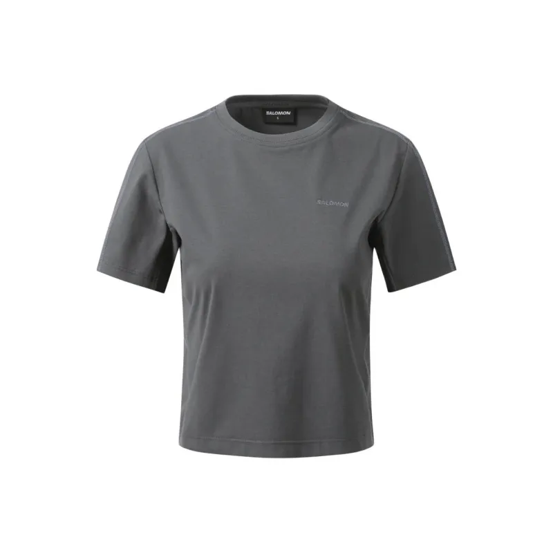 SALOMON T Shirt Women's Charcoal Black-0