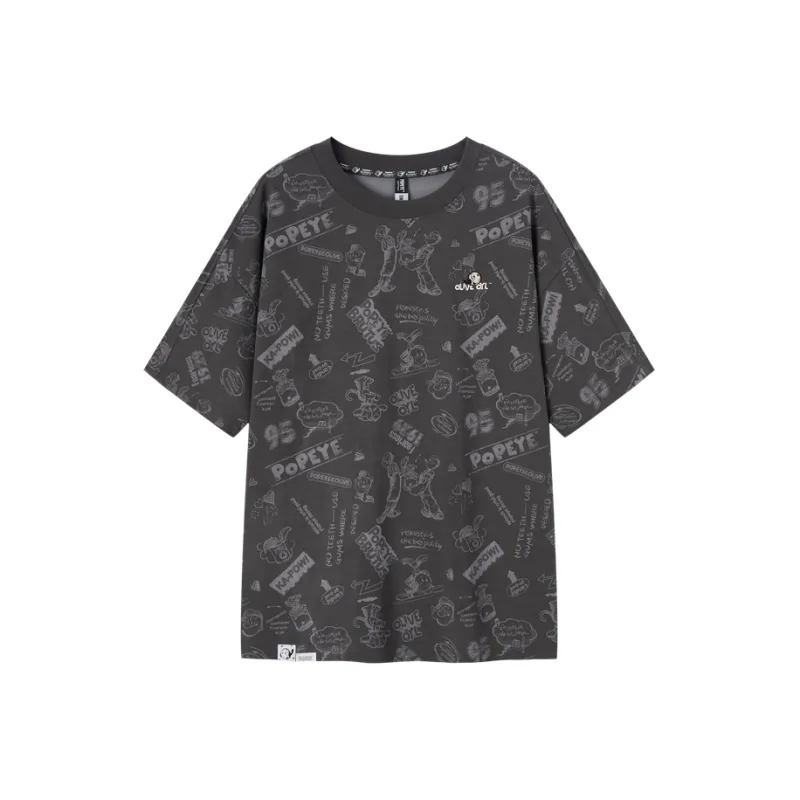 SEM/R x POPEYE Short Sleeved T Shirts Women's-3