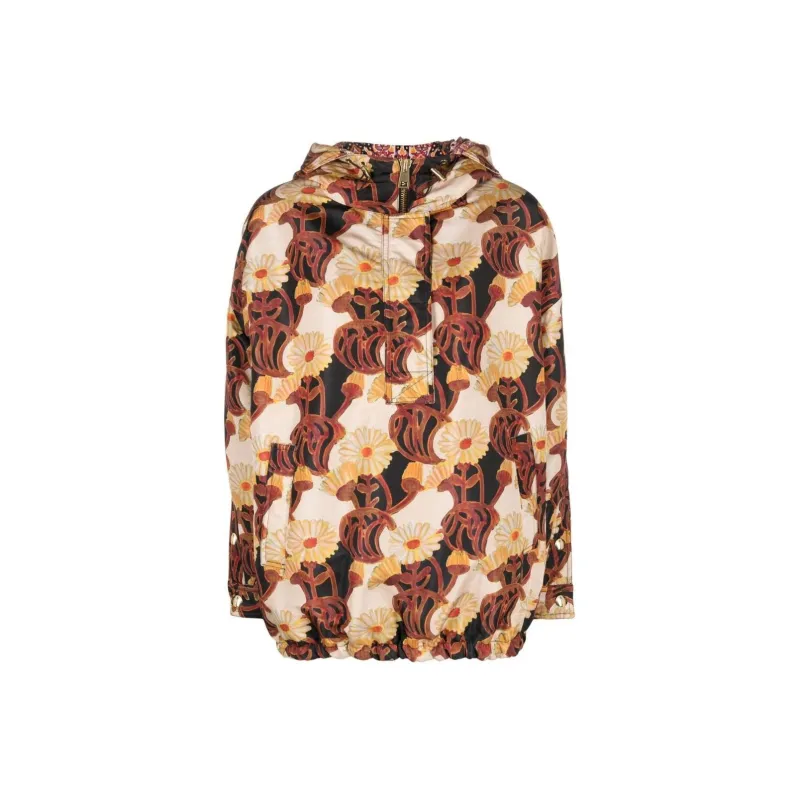 La DOUBLEJ. Floral Print Hooded Jacket-0