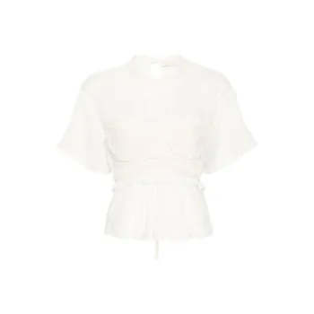 Ulla Johnson Cari Crochet panelling Blouse