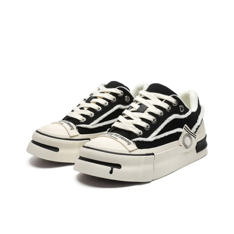 ACEMICKY Low Top Casual Shoes Men's Black-2