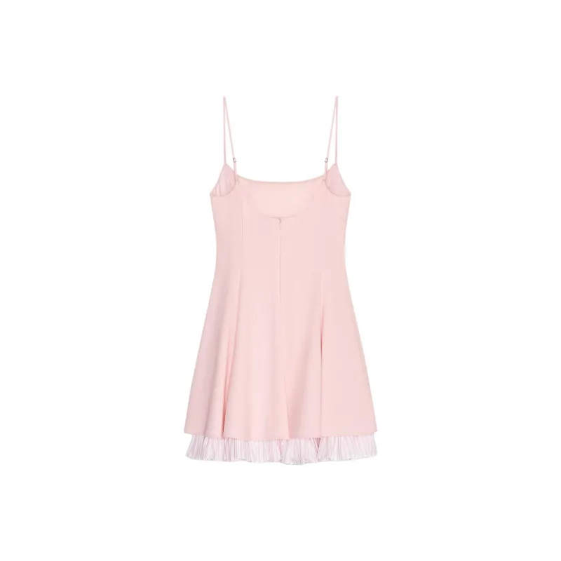 ZARA Slip Dress Women's Light Pink Red-1