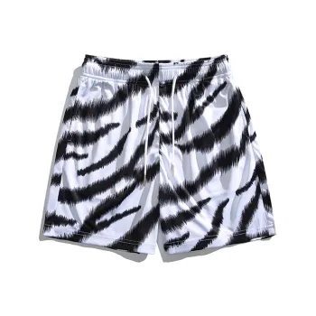 SIL VITIN Casual Shorts Unisex Zebra Print