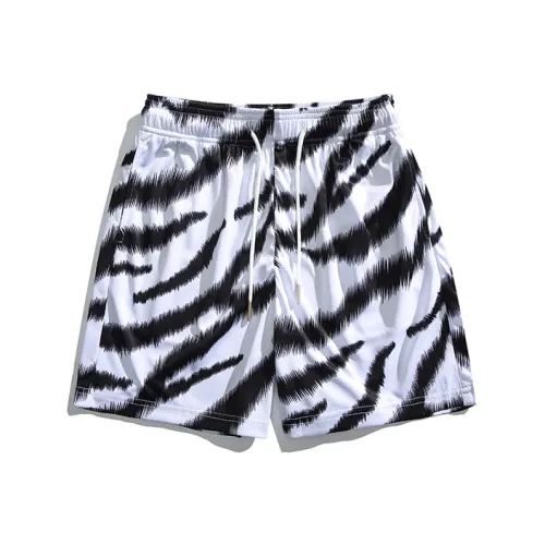 SIL VITIN Casual Shorts Unisex Zebra Print