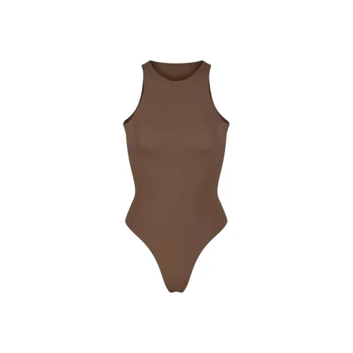 Skims Bodysuits Women's Olive Brown