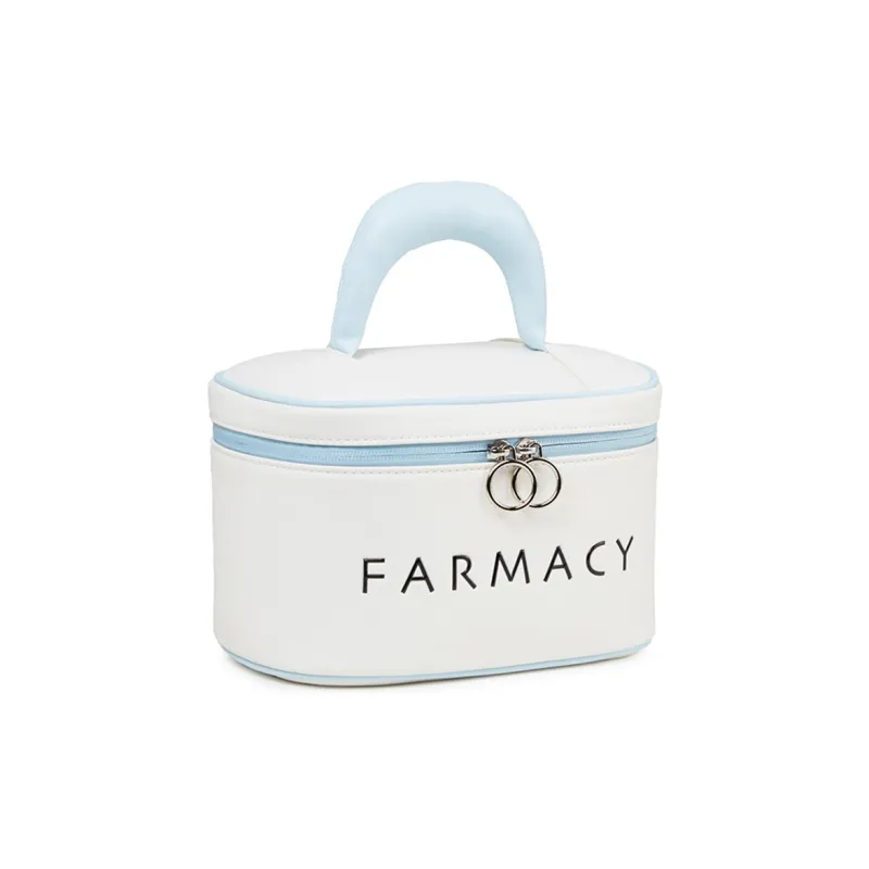 Farmacy PU Makeup Bag Women's White/Pink-3