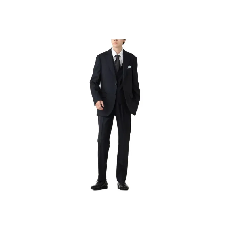Beams Business Suits Men's Marine Blue-0
