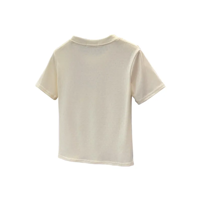 Ning Cai Yuer Set in Sleeve T Shirt Women's-1