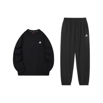 PEAK Sweatshirt Set Unisex Black