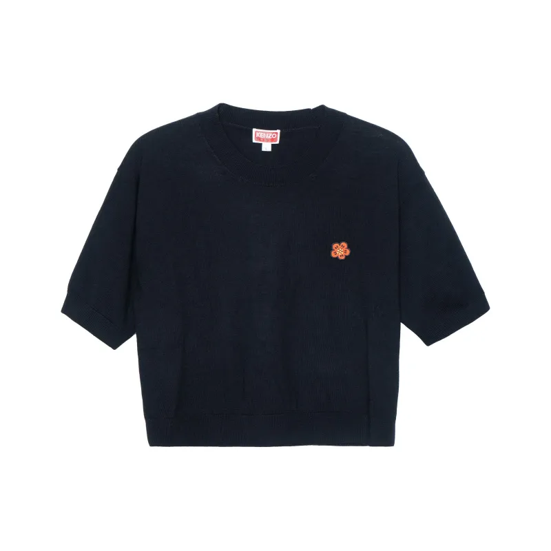 KENZO Boke Flower Logo T Shirt 'Black'-0