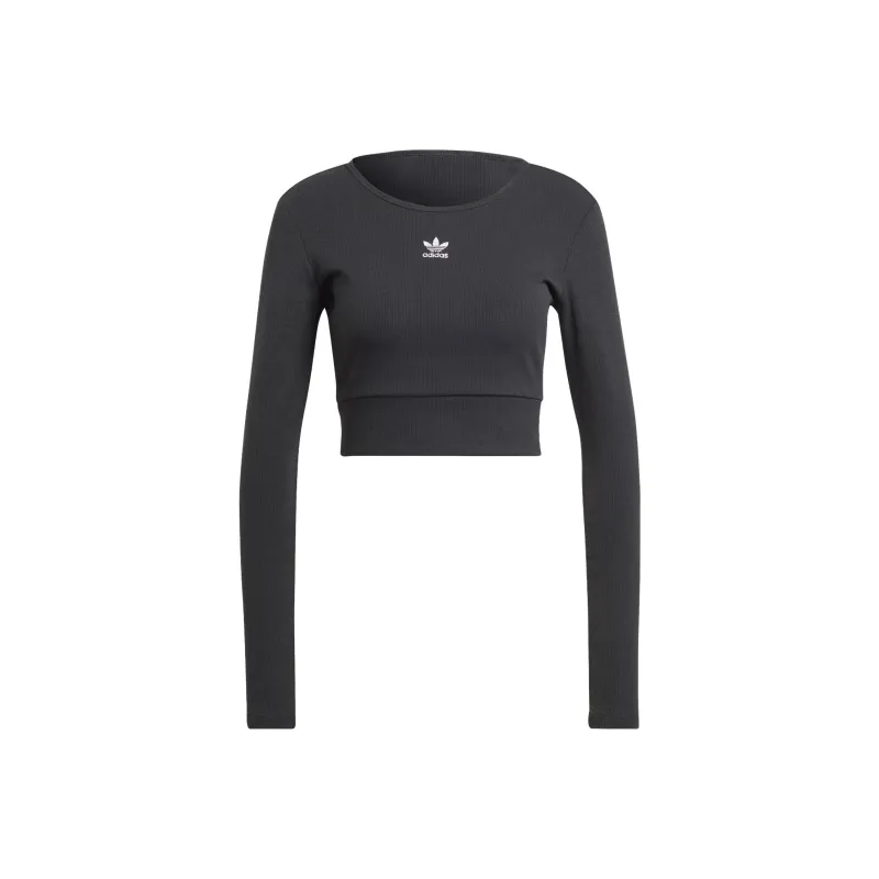 Adidas Originals Essential Ribbed Crop Top-0