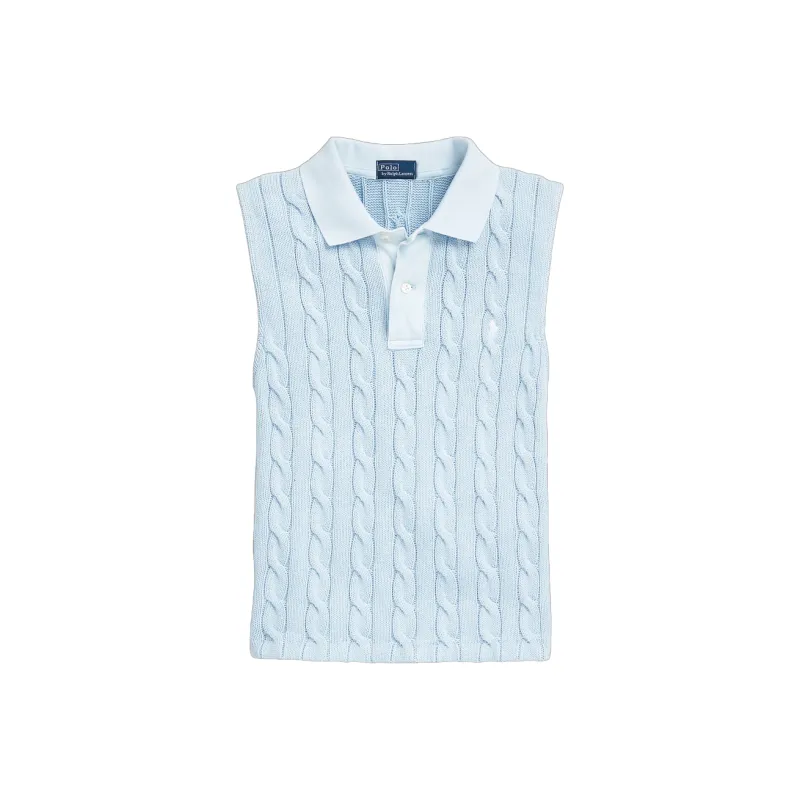 Polo Ralph Lauren Polo Pony Cable knit Polo Top-0