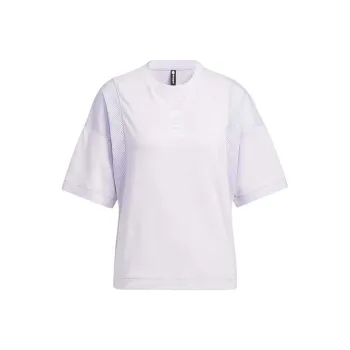 Adidas Neo Drop Shoulder Sleeve T Shirt Women's Light Purple