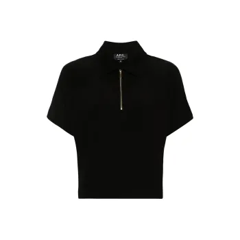 A.P.C Roxy Half zip Polo Top