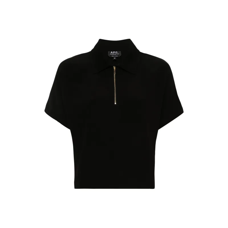 A.P.C Roxy Half zip Polo Top-0