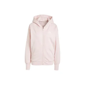 Adidas All Szn FLEECE FULL ZIP HOODIE Jacket Women's Sandy Brown Pink