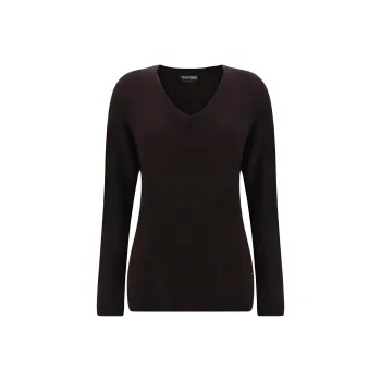 TOM FORD Seamless Knitted V-Neck Top