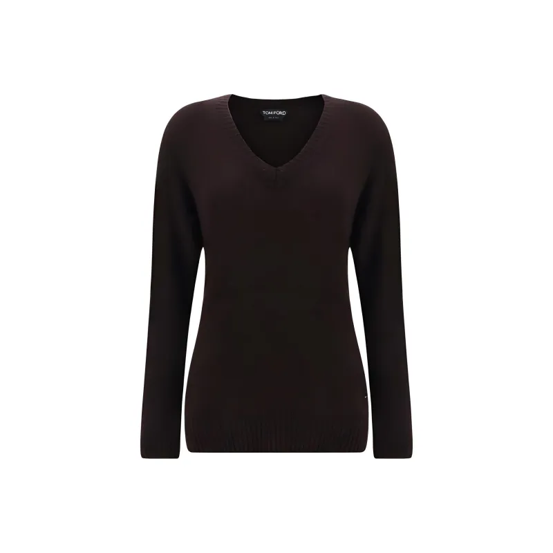 TOM FORD Seamless Knitted V Neck Top-0