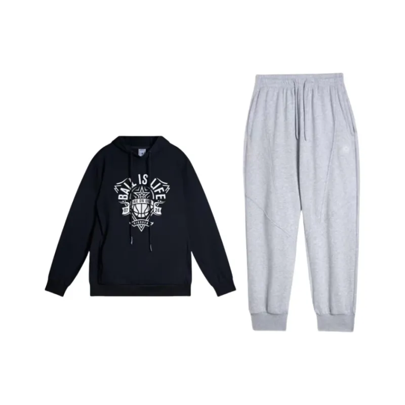 RIGORER Sweatshirt Set Unisex Pure Black-0
