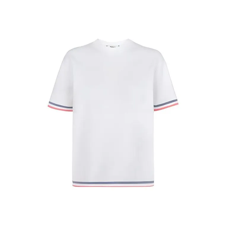 FENDI Monogram Detailed Crewneck T Shirt-0