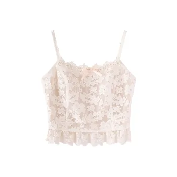 Miss Chipmunk Camisoles Women's Lace Rice