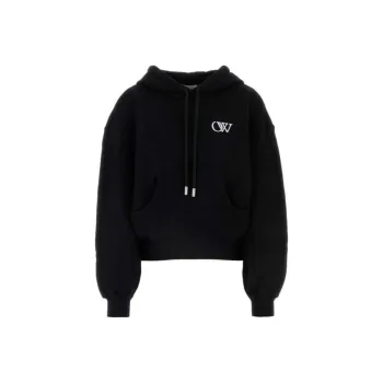 OFF WHITE Drawstring Long Sleeved Hoodie