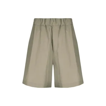 LANEUS Cotton Wide leg Bermuda Shorts