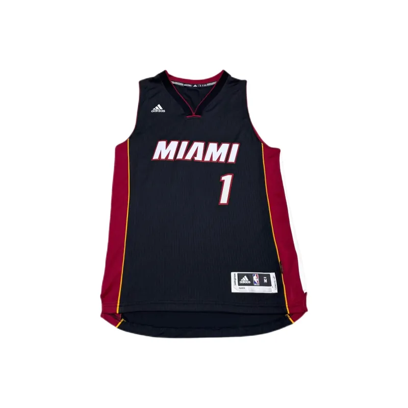 Adidas x NBA Heat Team Basketball Jersey Unisex Black-0