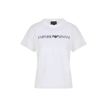 EMPORIO ARMANI Asv Organic jersey T shirt With Logo Print