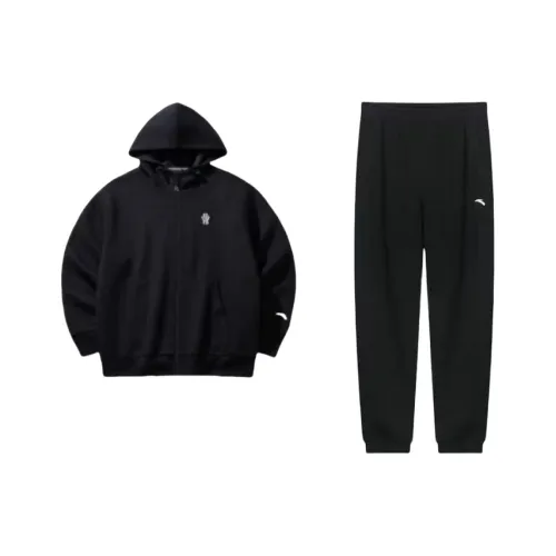 Anta Sweatshirt Set Men's Black