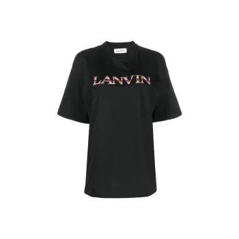 Lanvin Curb Oversized Fit Tee 'Black'