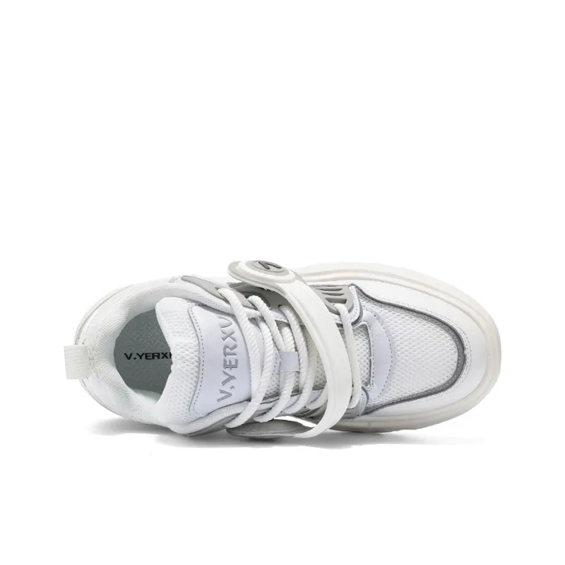 V.YERXU Headphone Shoes Height Increasing Abrasion Resistant Breathable Slip Resistant Low Top Skateboard Shoes Unisex-8