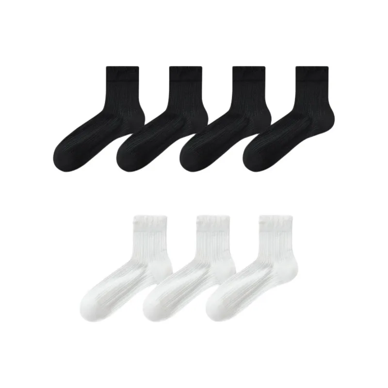 Temooues Mid Calf Socks Women's Combo Set-12