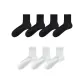 4 Black+3 White[7 Pack/100% cotton Anti-Pilling]