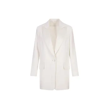 MaxMara Single-Breasted Long-Sleeved Jacket