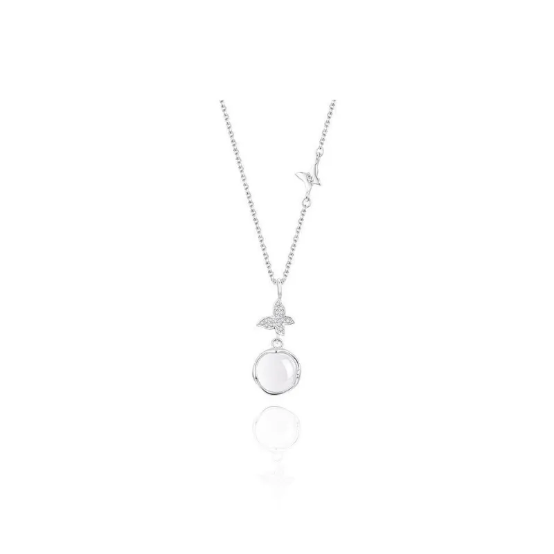 Lang Wind Chalcedony Necklaces Women's-0