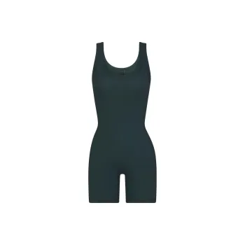 Skims FW23 COTTON Series Bodysuits Women's Spruce Green/SPRUCE MULTI