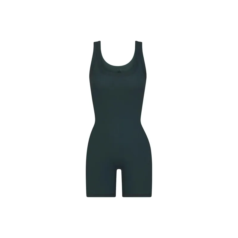 Skims FW23 COTTON Series Bodysuits Women's Spruce Green/SPRUCE MULTI-0