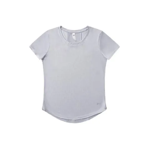 Under Armour Set in Sleeve T Shirt Women's Gray