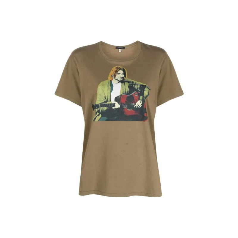 R13 Cotton Graphic print T shirt-0