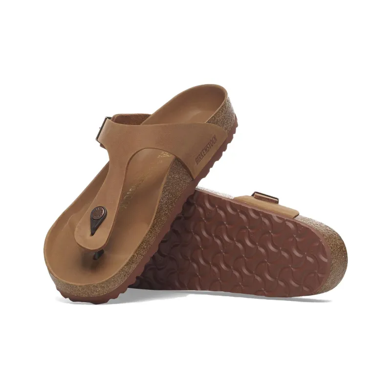 Birkenstock Gizeh Flip Flops Unisex Brown Narrow-4
