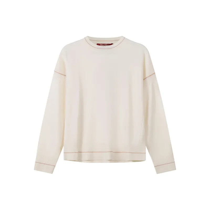 MaxMara Studio Cashmere Sweater Women's Ecru-0