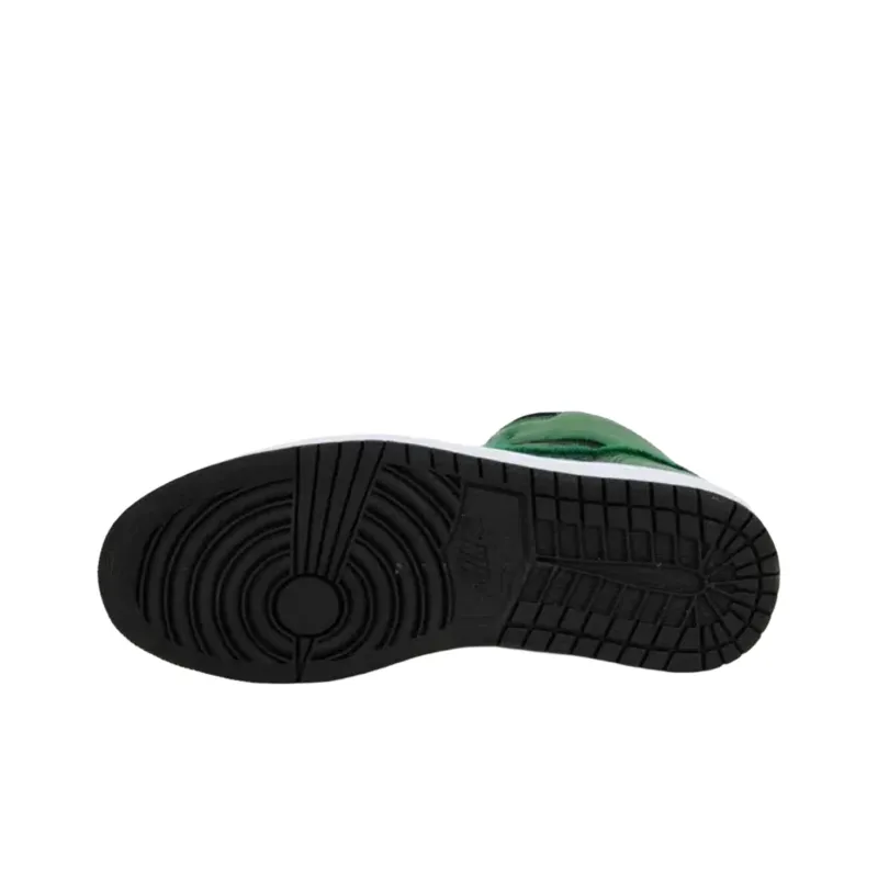 Jordan Air Jordan 1 Retro Phat Premier Cushioning Wear-Resistant Mid-Top Vintage Basketball Shoes GS Green Black-4