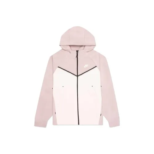 Nike Women's Tech Fleece Windrunner Full Zip Hoodie Pink Oxford/Light Soft Pink