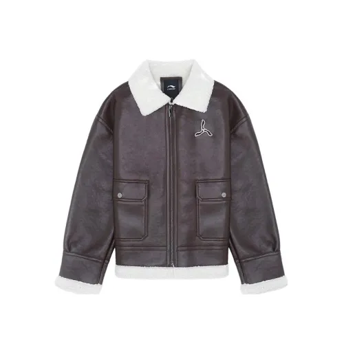 LI-NING 1990 Classic Collection Jacket Women's Charcoal Brown