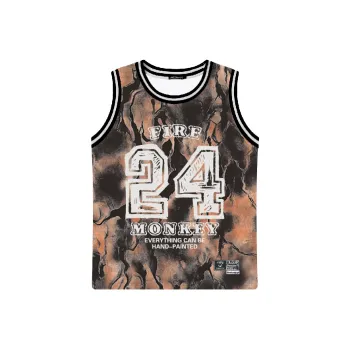 FireMonkey Basketball Jersey Unisex Brown Rock Black