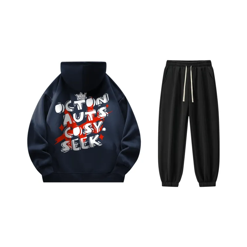 Small Columns Under The Sea Sweatshirt Set Unisex-2
